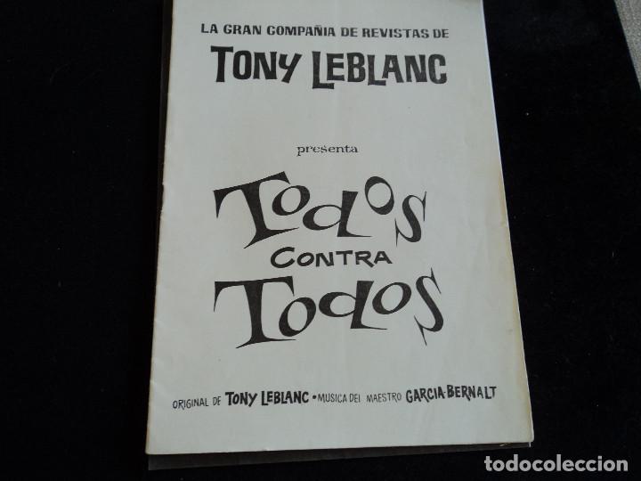 Coleccionismo: programa de la compa&ntilde;ia de revistas de TONY LEBLANC, addy ventura, antonio casal, 1962