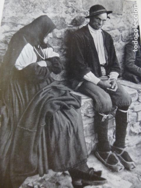 Collectionnisme: ANSO HUESCA TIPOS ANSOTANOS ANTIGUA LAMINA HUECOGRABADO A&Ntilde;OS 20