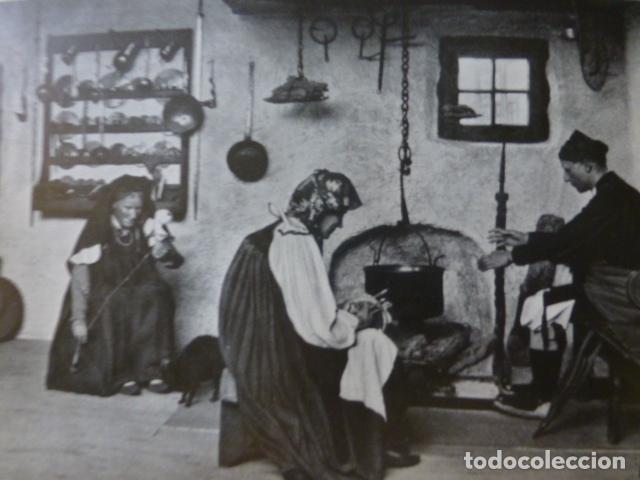Collectionnisme: ANSO HUESCA COCINA ANSOTANA ANTIGUA LAMINA HUECOGRABADO A&Ntilde;OS 20