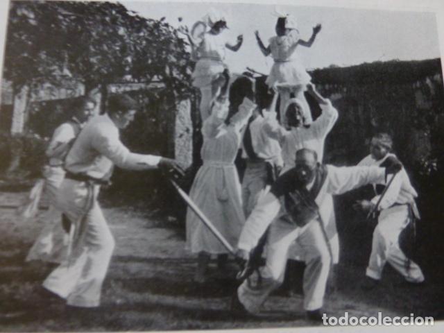 Coleccionismo: REDONDELA PONTEVEDRA DANZA TIPICA ANTIGUA LAMINA HUECOGRABADO A&Ntilde;OS 20