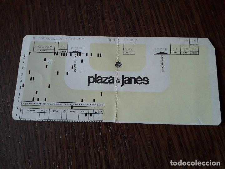 Collectionnisme: extra&ntilde;o documento de editorial Plaza & Jan&eacute;s a&ntilde;o 1975, pago cuotas. Palma de Mallorca.