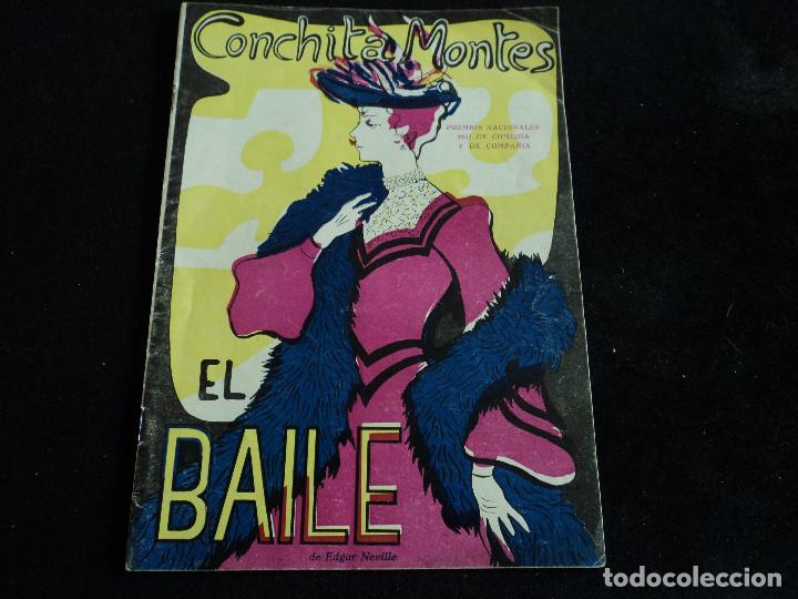 Coleccionismo: programa, CONCHITA MONTES en, el baile, edgar neville, pedro porcel, rafael alonso, 1952