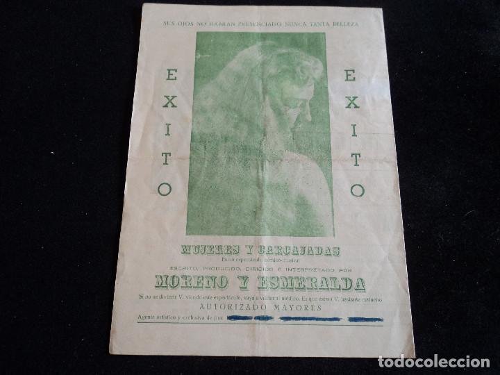 Colecionismo: ELENCO ARTISTICO MORENO Y ESMERALDA MUJERES Y CARCAJADAS, AURORA DEL PINO, CONCHITA DEL MAR