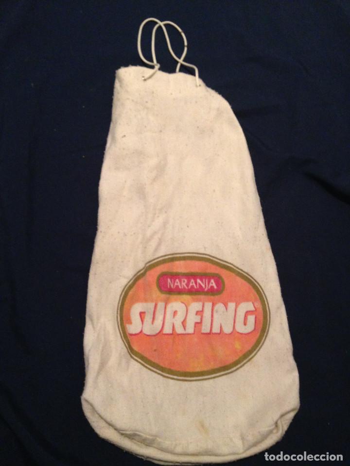 Coleccionismo: Bolsa de algodon ,publicidad,SURFING NARANJA. - Foto 1
