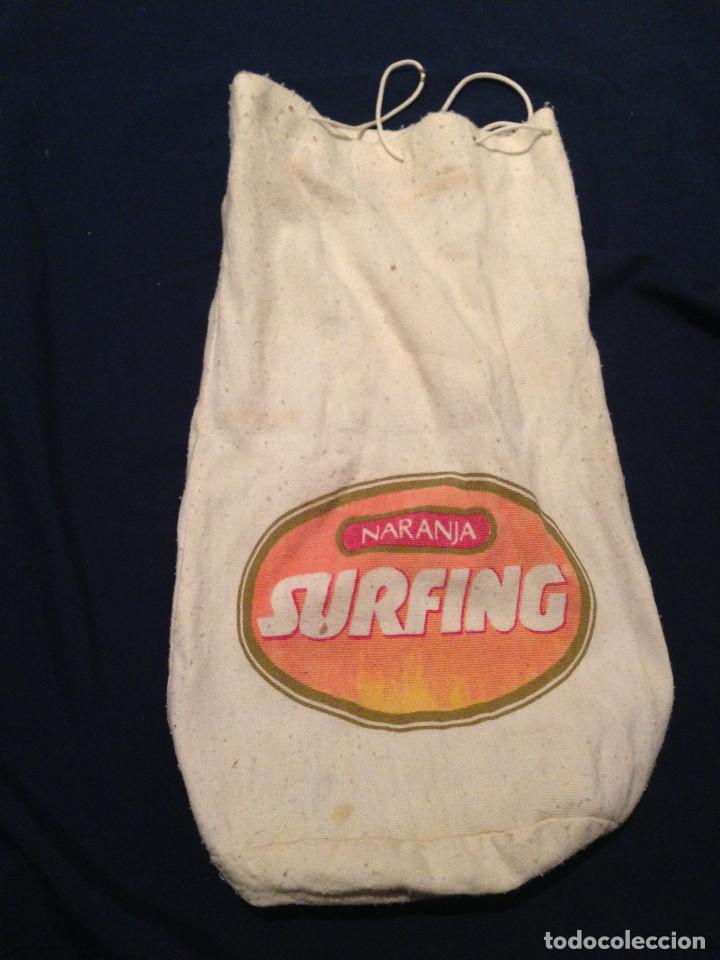 Coleccionismo: Bolsa de algodon ,publicidad,SURFING NARANJA. - Foto 3