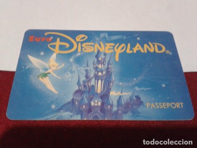 Coleccionismo: ENTRADA TARJETA PLASTICO TARJETA PASE PASSEPORT EURO DISNEYLAND PARIS DISNEY a&ntilde;o 1994 CAMPANILLA