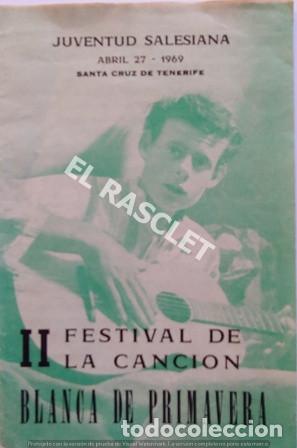 Collectionnisme: ANTIG&Uuml;O PROGRAMA DE LA JUVENTUD SALESIANA -SANTA CRUZ DE TENERIFE - A&Ntilde;O 1969