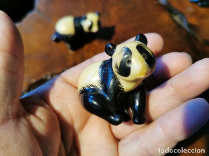Coleccionismo: 4 OSOS PANDA DE RESINA DIFERANTES - Foto 4