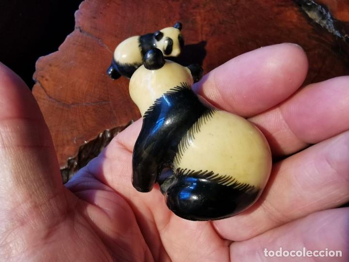 Coleccionismo: 4 OSOS PANDA DE RESINA DIFERANTES - Foto 5