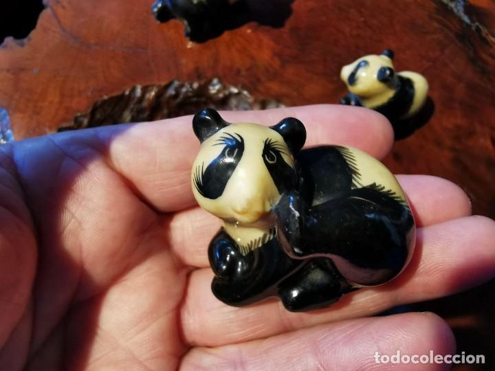 Coleccionismo: 4 OSOS PANDA DE RESINA DIFERANTES - Foto 6