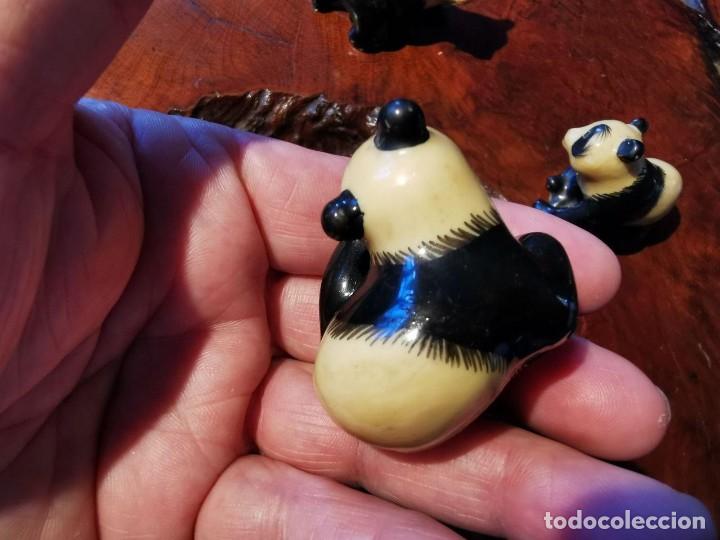 Coleccionismo: 4 OSOS PANDA DE RESINA DIFERANTES - Foto 7
