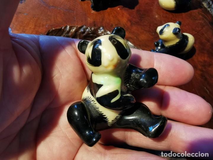 Coleccionismo: 4 OSOS PANDA DE RESINA DIFERANTES - Foto 8