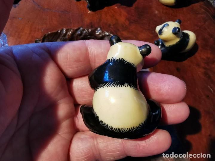 Coleccionismo: 4 OSOS PANDA DE RESINA DIFERANTES - Foto 9