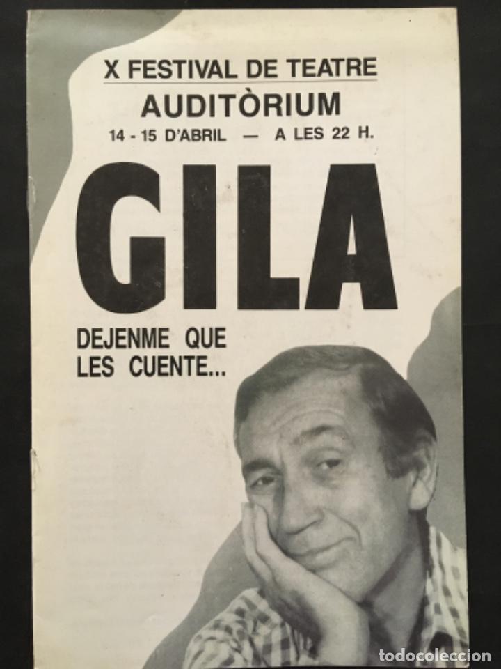 Coleccionismo: X FESTIVAL DE TEATRE, AUDITORUM PALMA, GILA, 1990