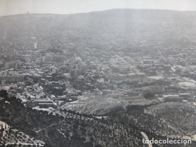 Collecting paper: BARCELONA VISTA ANTIGUA LAMINA HUECOGRABADO A&Ntilde;OS 50