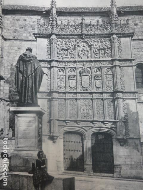 Collecting paper: SALAMANCA LA UNIVERSIDAD ANTIGUA LAMINA HUECOGRABADO A&Ntilde;OS 50