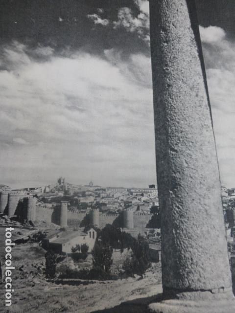 Coleccionismo: AVILA VISTA DE LA CIUDAD ANTIGUA LAMINA HUECOGRABADO A&Ntilde;OS 50