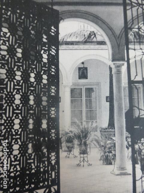 Sammelleidenschaft Papier: SEVILLA UN PATIO ANTIGUA LAMINA HUECOGRABADO A&Ntilde;OS 50