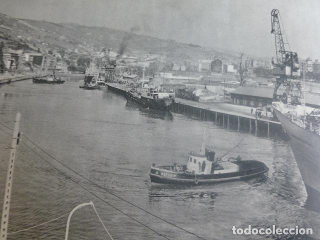 Sammelleidenschaft Papier: BILBAO LA RIA ANTIGUA LAMINA HUECOGRABADO A&Ntilde;OS 50