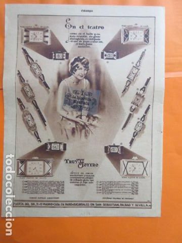 Coleccionismo: PUBLICIDAD 1929 - TRUST JOYEROS PUERTA DEL SOL 11 Y 12 MADRID - TAMA&Ntilde;O 26 x 35 CM.