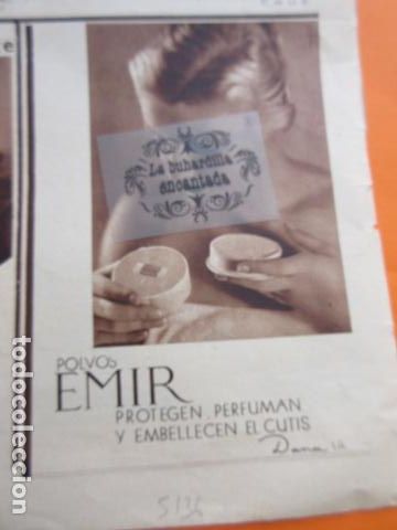 Collezionismo: PUBLICIDAD 1936 - COLECCION PERFUMES POLVOS EMIR DANA - TAMA&Ntilde;O 12 X 16 CM.