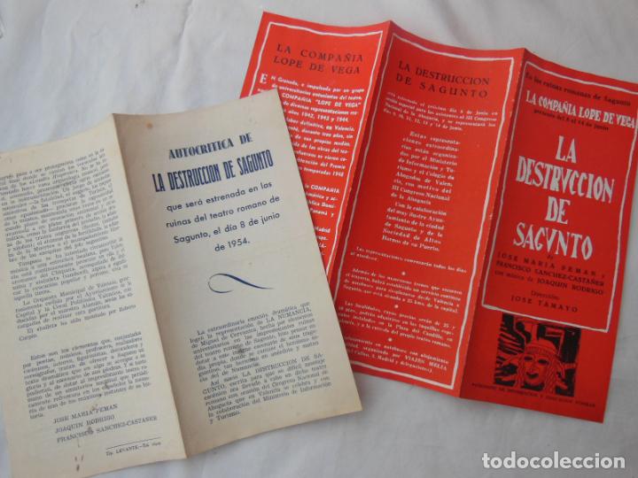 Coleccionismo: LA DESTRUCCI&Oacute;N DE SAGUNTO + AUTOCR&Iacute;TICA DE LA OBRA. 1954