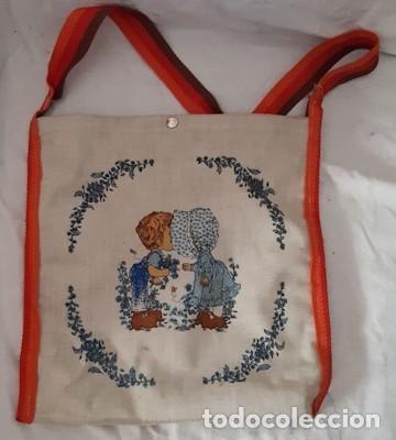 Coleccionismo: BOLSA DE LONA CON LA MU&Ntilde;ECA LAURA - Foto 2