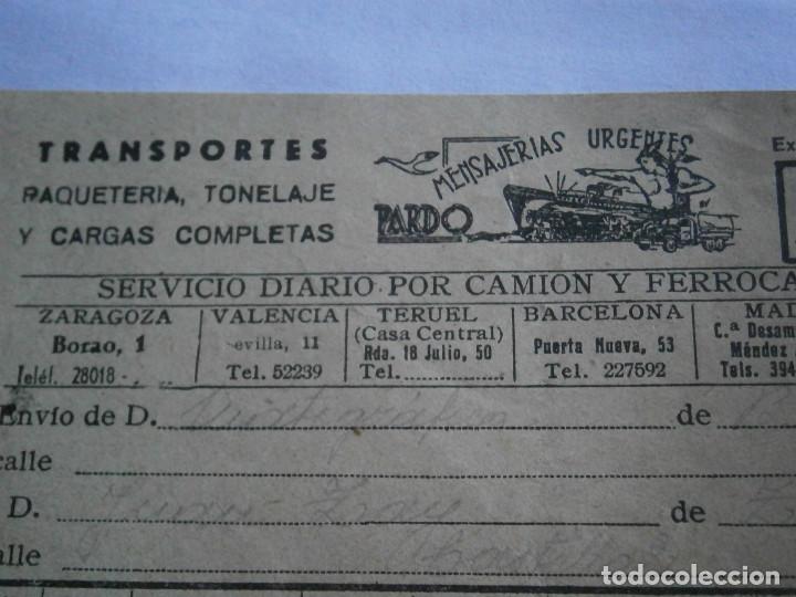 Coleccionismo: FACTURA DE TRANSPORTE,DE CAMION,Y &iexcl;&iexcl; FERROCARRIL&iexcl;&iexcl;&iexcl;A&Ntilde;OS 50&iexcl;&iexcl;