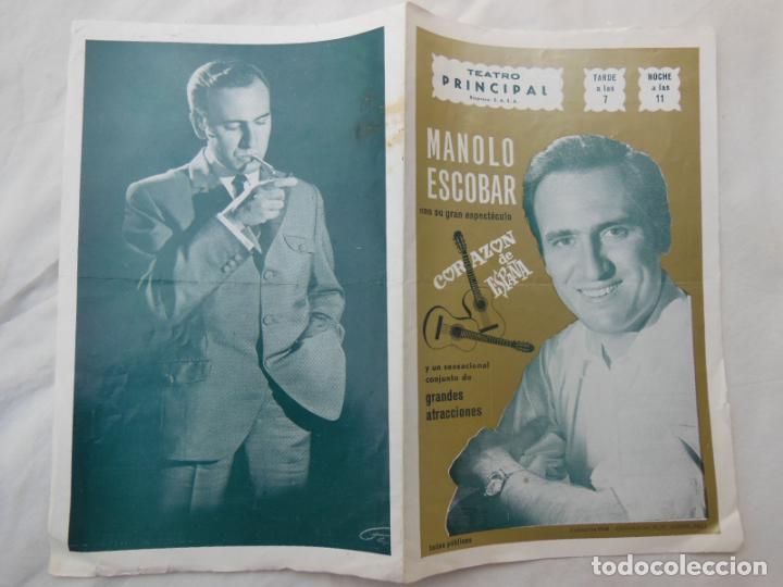 Coleccionismo: MANOLO ESCOBAR, Coraz&oacute;n de Espa&ntilde;a. CALAHORRA 1968