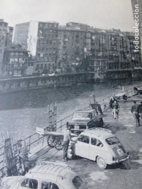 Collecting paper: BILBAO MUELLE DE MARZANA ANTIGUA LAMINA HUECOGRABADO