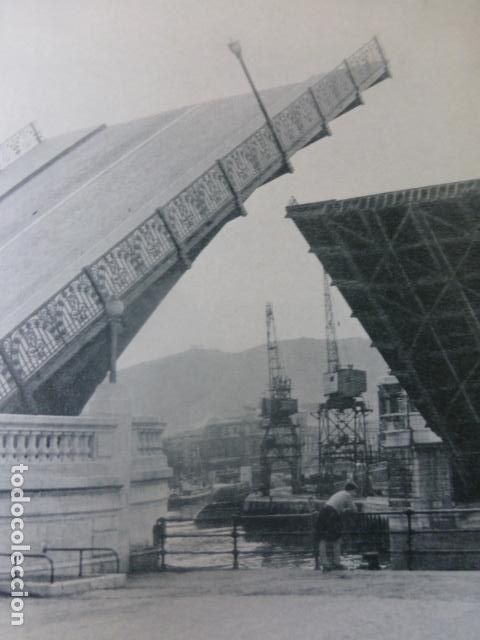 Collecting paper: BILBAO PUENTE EN LA RIA ANTIGUA LAMINA HUECOGRABADO