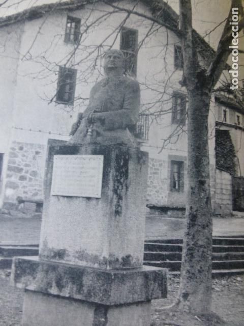 Collecting paper: CENARRUZA VIZCAYA MONUMENTO A DON FRANCISCO DE ANCHIA ANTIGUA LAMINA HUECOGRABADO
