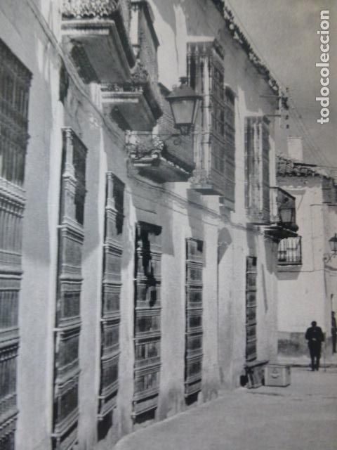 Sammelleidenschaft Papier: VILLANUEVA DE LOS INFANTES CIUDAD REAL ASPECTO URBANO ANTIGUA LAMINA HUECOGRABADO