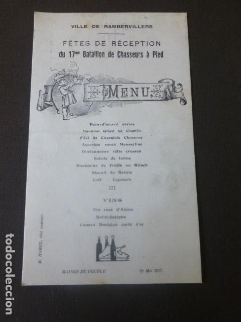 Coleccionismo: MENU CARTA MINUTA 1937 - Foto 1