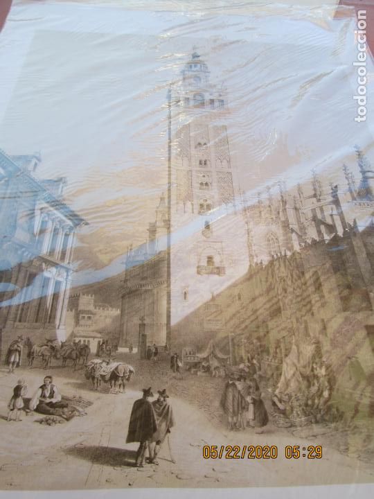 Coleccionismo: GRABADOS DE SEVILLA N&ordm; 5 - L&Aacute;MINA - EL MUNDO - SEVILLANA DE ELECTRICIDAD- LA GIRALDA - PRECINTADO.