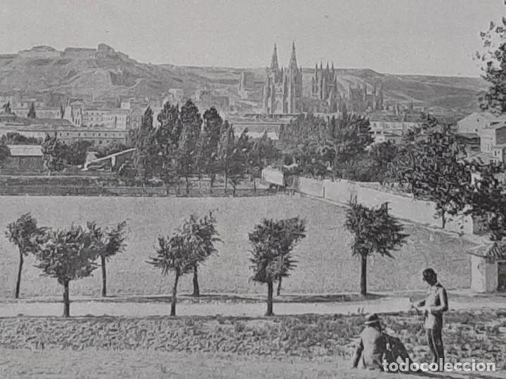 Coleccionismo: ILUSTRACION DE REVISTA ILUSTRACION IBERICA (FI XIX)... BURGOS VISTA GENERAL