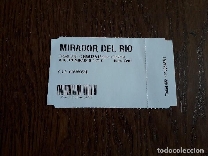 Coleccionismo: ticket billete entrada Mirador del r&iacute;o, Lanzarote.