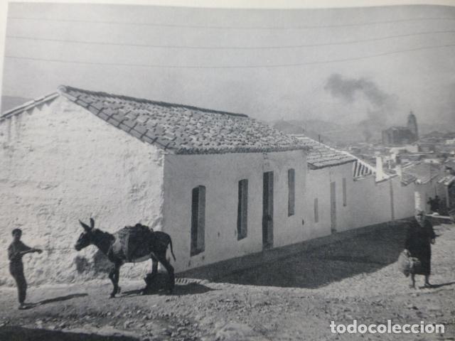 Colecionismo: PUERTOLLANO CIUDAD REAL ASPECTO URBANO ANTIGUA LAMINA HUECOGRABADO A&Ntilde;OS 50