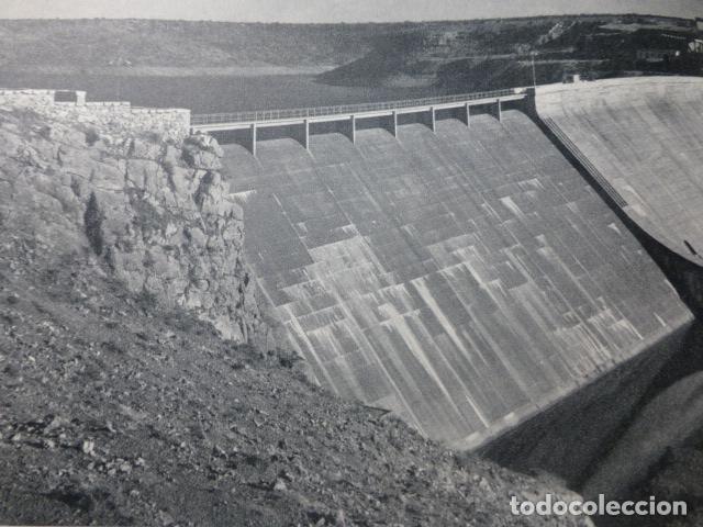 Colecionismo: PE&Ntilde;ARROYA CIUDAD REAL PRESA ANTIGUA LAMINA HUECOGRABADO A&Ntilde;OS 50