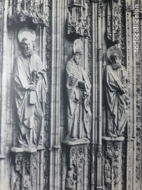 Sammelleidenschaft Papier: TOLEDO DETALLE DE LA CATEDRAL ANTIGUA LAMINA HUECOGRABADO A&Ntilde;OS 50