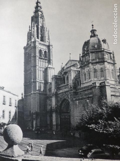 Collecting paper: TOLEDO FACHADA DE LA CATEDRAL ANTIGUA LAMINA HUECOGRABADO A&Ntilde;OS 50
