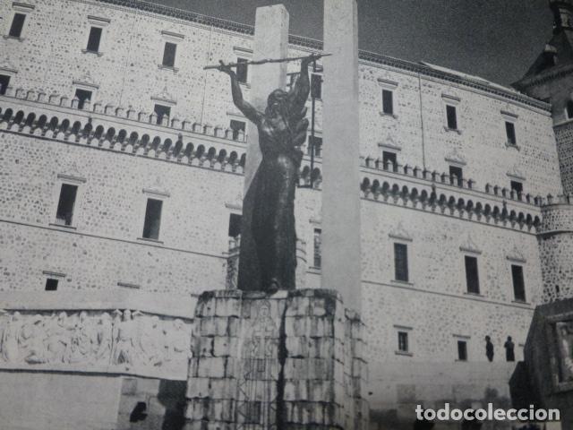 Sammelleidenschaft Papier: TOLEDO MONUMENTO A LOS HEROES DEL ALCAZAR ANTIGUA LAMINA HUECOGRABADO A&Ntilde;OS 50