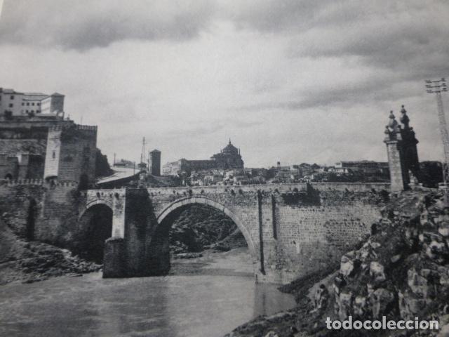 Collecting paper: TOLEDO PUENTE DE ALCANTARA ANTIGUA LAMINA HUECOGRABADO A&Ntilde;OS 50