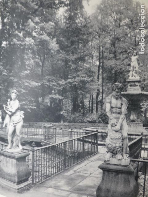Colecionismo: ARANJUEZ MADRID JARDINES ANTIGUA LAMINA HUECOGRABADO A&Ntilde;OS 50