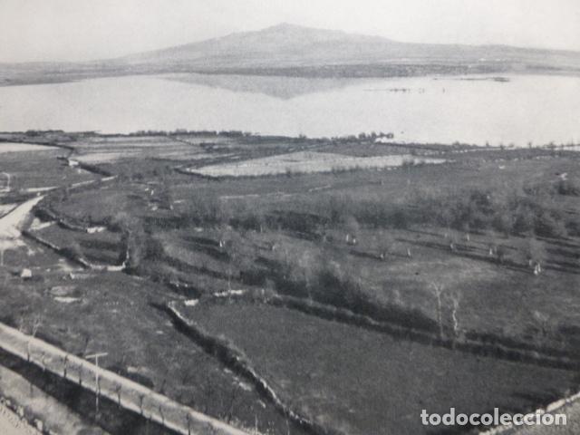 Collectionnisme: MANZANARES EL REAL MADRID EMBALSE DE SANTILLANA ANTIGUA LAMINA HUECOGRABADO A&Ntilde;OS 50