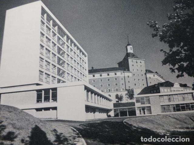 Collecting paper: MADRID CASA DE BRASIL CIUDAD UNIVERSITARIA ANTIGUA LAMINA HUECOGRABADO A&Ntilde;OS 50