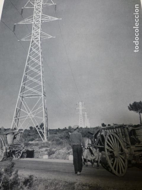 Colecionismo: CUENCA RED ELECTRICA ANTIGUA LAMINA HUECOGRABADO A&Ntilde;OS 50