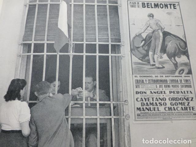 Collezionismo: BELMONTE CUENCA VENTA ENTRADAS CORRIDA DE TOROS ANTIGUA LAMINA HUECOGRABADO A&Ntilde;OS 50
