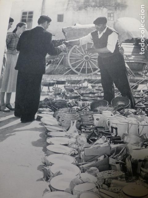 Collezionismo: BELMONTE CUENCA MERCADO ANTIGUA LAMINA HUECOGRABADO A&Ntilde;OS 50