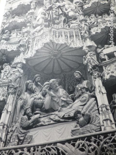 Colecionismo: VILLAESCUSA DE HARO CUENCA RETABLO ANTIGUA LAMINA HUECOGRABADO A&Ntilde;OS 50